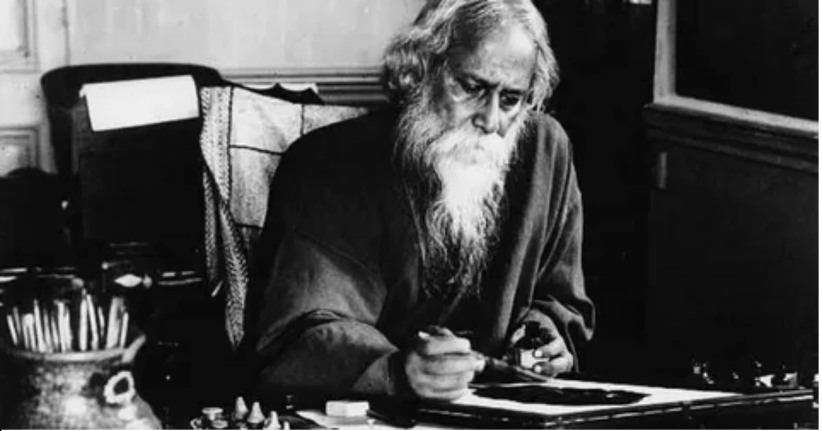 Rabindranath Tagore poems collection with portrait and famous quotes
