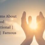 Hands raised toward golden sunlight representing faith and poems about God