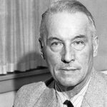 Black and white portrait of Robert William Service, famous Canadian poet and author of The Cremation of Sam McGee