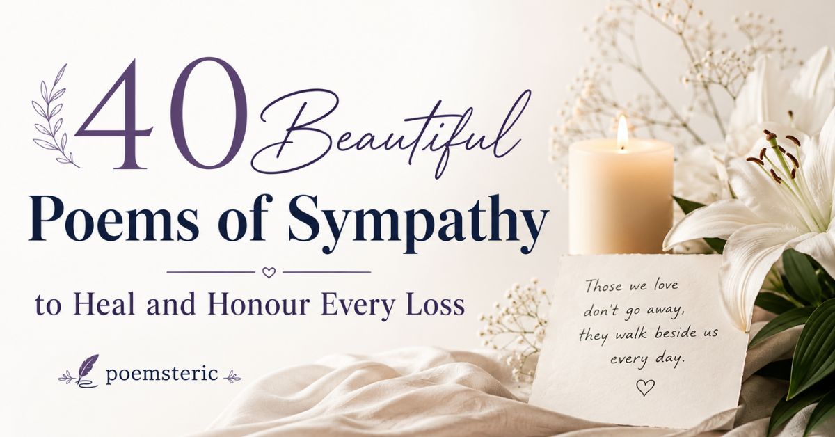 40 original poems of sympathy for cards, funerals, and every kind of loss
