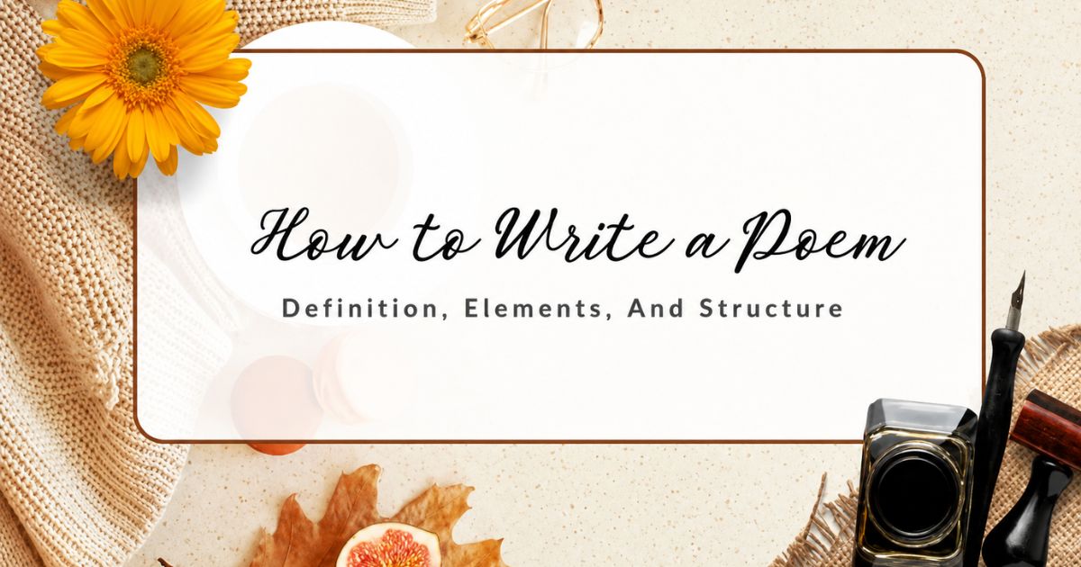 How to write a poem by yourself with poetry writing tips and creative inspiration.