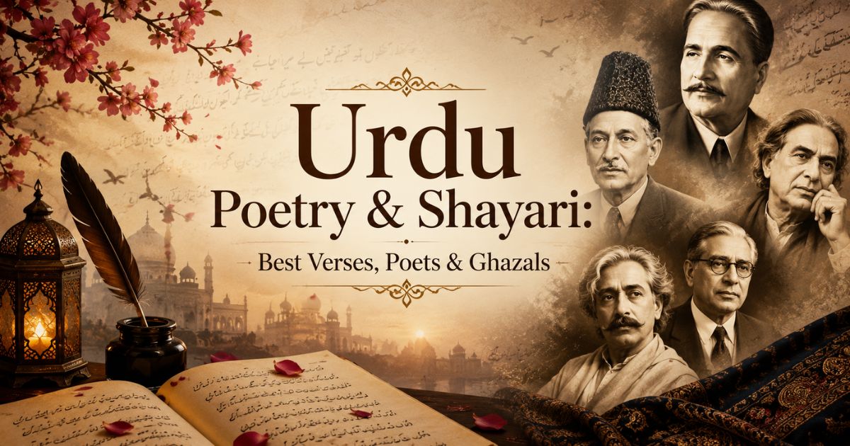 Featured image on Urdu poetry and Shayari .
