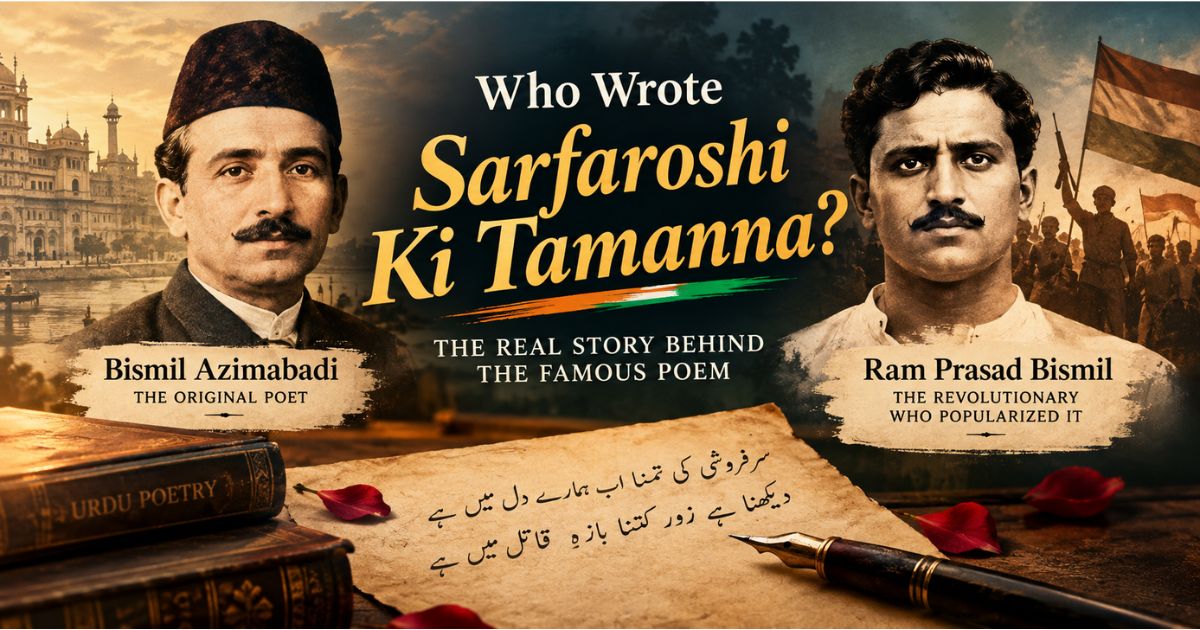 Who wrote Sarfaroshi Ki Tamanna - Bismil Azimabadi and Ram Prasad Bismil.