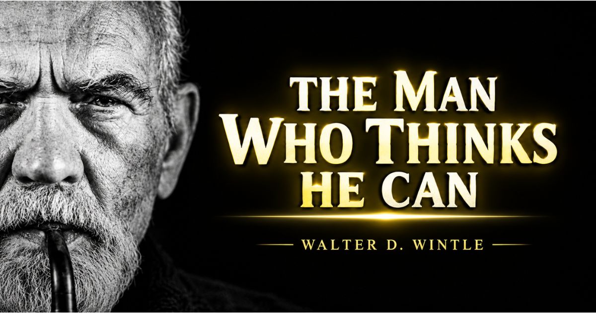 The Man Who Thinks He Can by Walter D. Wintle: portrait of a stern elderly man with a white beard and pipe.
