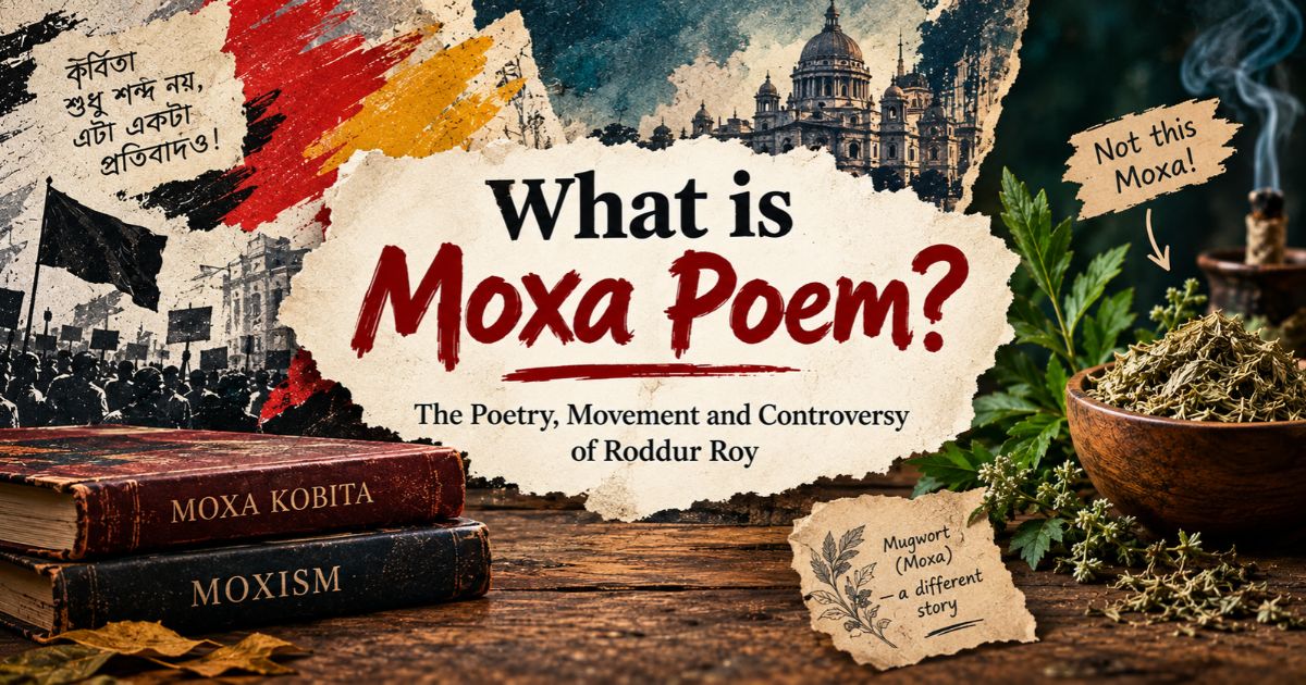 What is Moxa poem? Roddur Roy's poetry, Moxism movement, and moxa herb explained